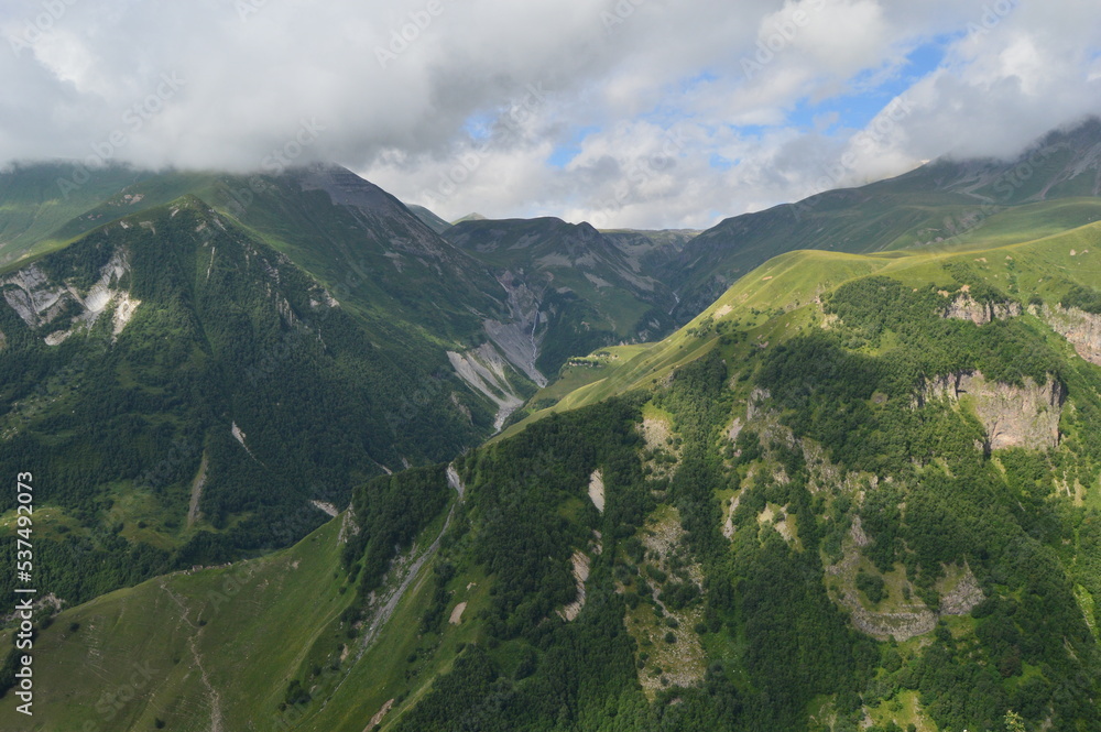 Gorge in the Caucasus Mountains