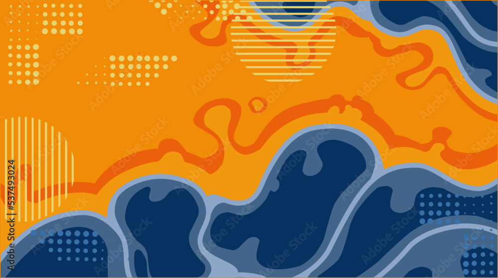 Obraz premium background with waves