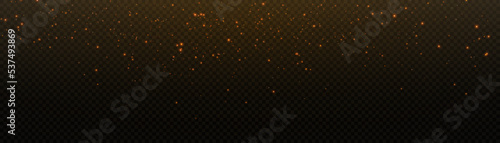 Glowing bright light effect with lots of shiny particles isolated on transparent background. Vector star cloud with dust.