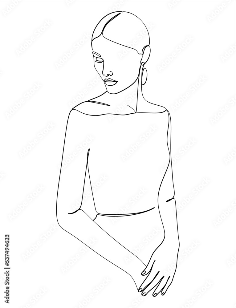 Surreal Faces Continuous line, drawing of set faces and hairstyles, fashion concept, woman's beauty, minimalist, vector illustration, pretty sexy. Take care of yourself. Surreal Faces Continuous line, drawing of set faces and hairstyles, fashion concept, woman's beauty, minimalist, vector illustration, pretty sexy. Take care of yourself.