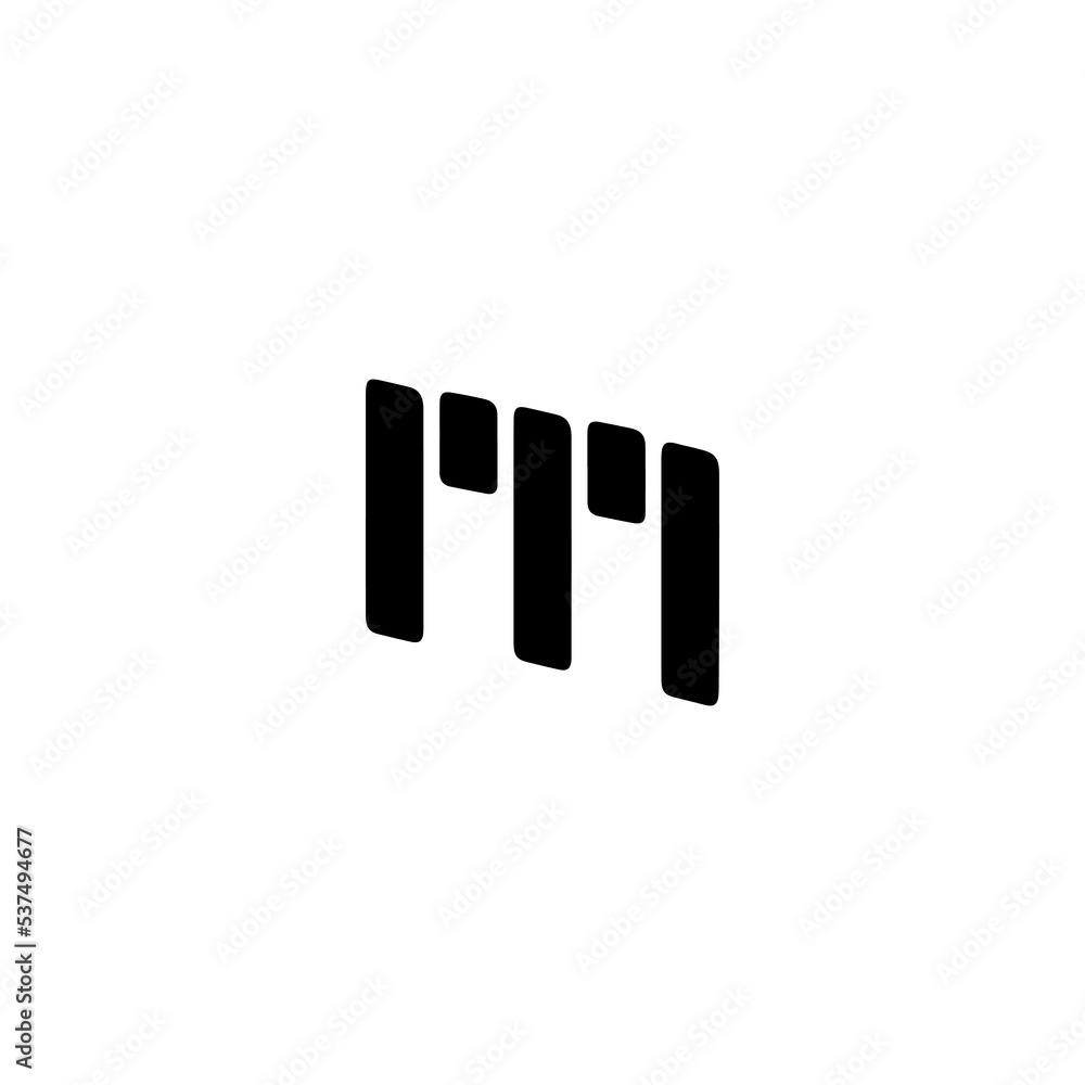 m letter logo vector illustration m letter logo vector illustration