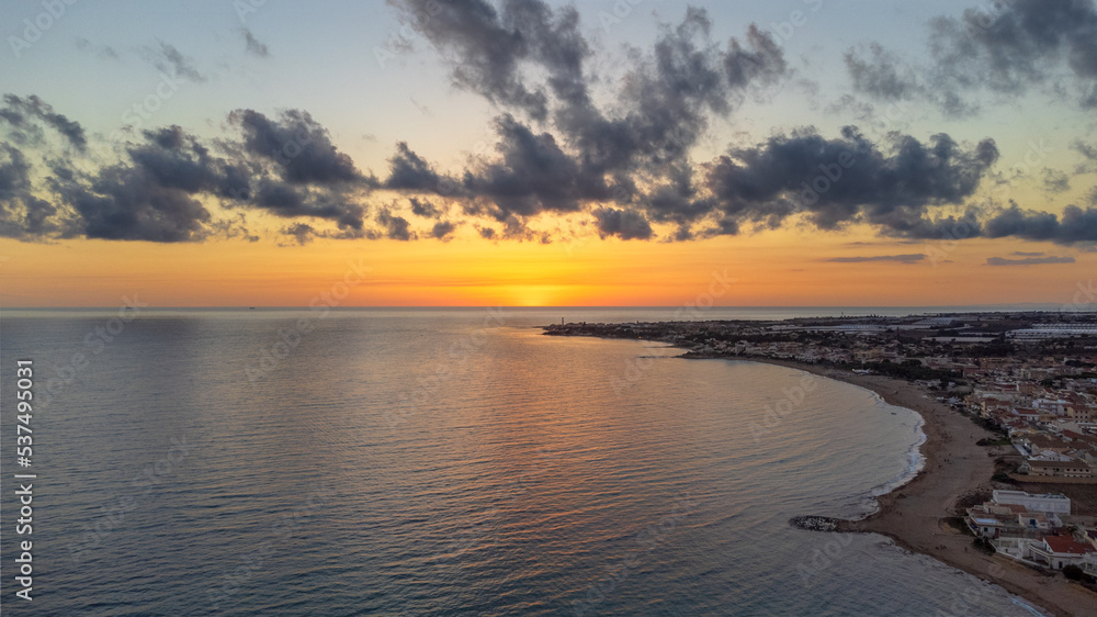 Fototapeta premium Tramonto sulla costa iblea