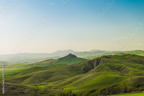 Dolci colline dell'entroterra siciliano