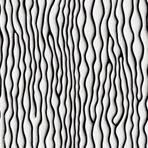black and white waves, seamless pattern