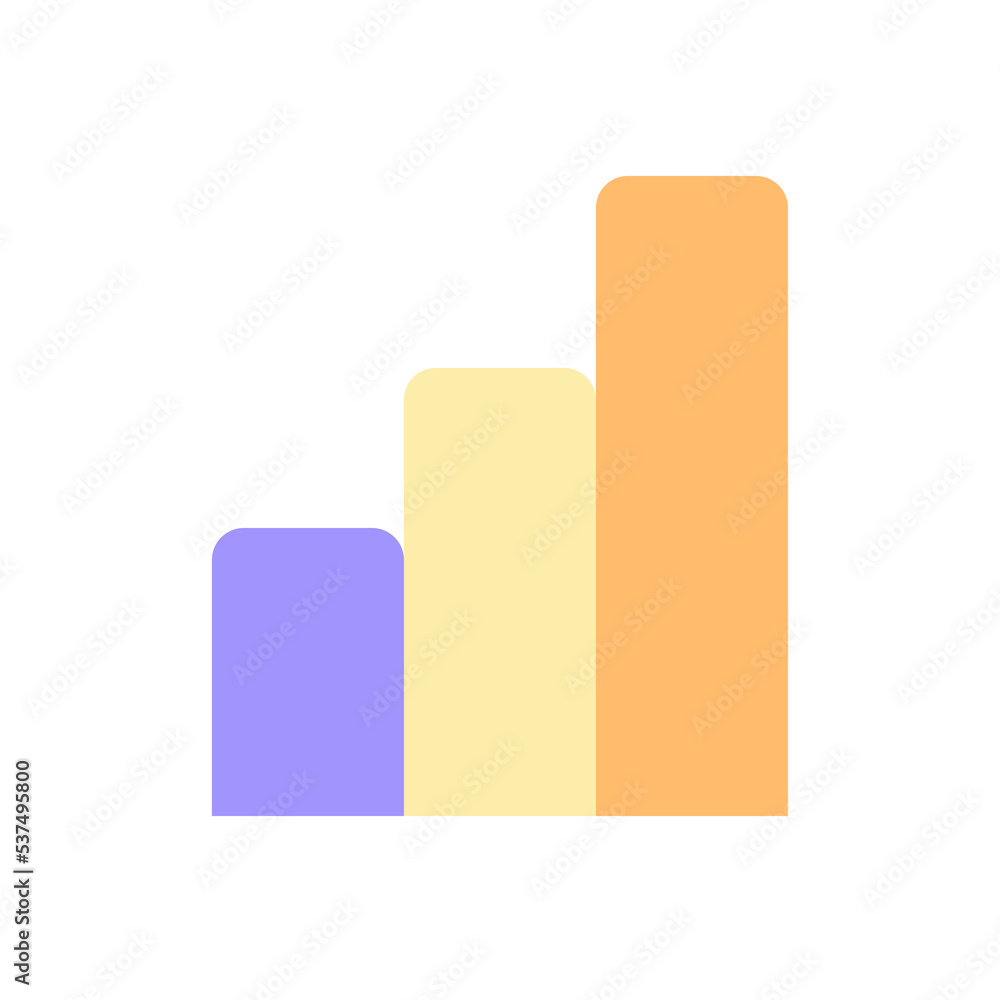 Bar chart pixel perfect flat gradient color ui icon. Data visualization tool. Business information. Simple filled pictogram. GUI, UX design for mobile application. Vector isolated RGB illustration Bar chart pixel perfect flat gradient color ui icon. Data visualization tool. Business information. Simple filled pictogram. GUI, UX design for mobile application. Vector isolated RGB illustration