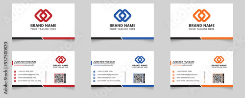 Corporate Business Card Design Vector Template