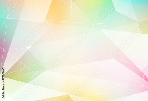 Light Multicolor vector background with triangles.