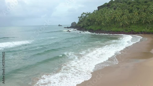 beach in the morning Ariel view