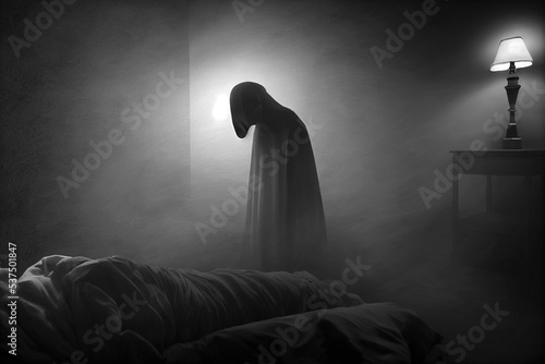 abstract illustration of sleep paralysis