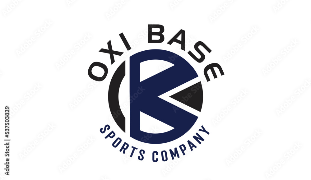 OB Circular Monogram Name Initials Logo Design Template OB Circular Monogram Name Initials Logo Design Template