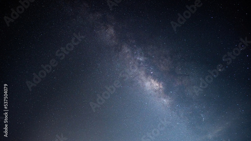 Milky way galaxy cosmos on dark sky