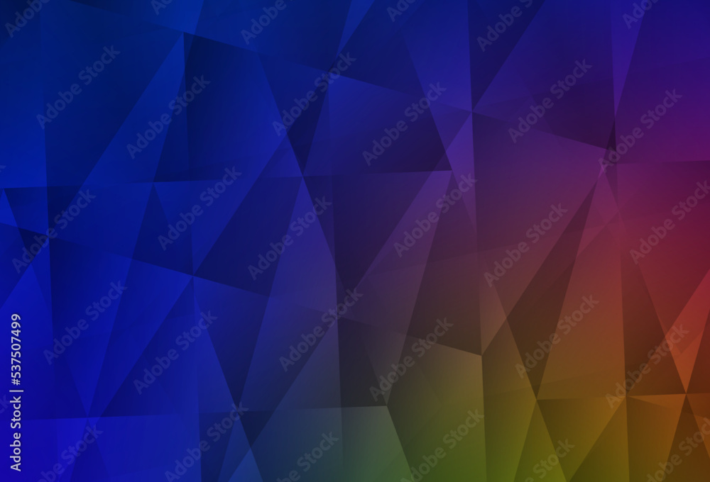 Obraz premium Dark Blue, Yellow vector low poly texture.