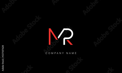 MR, RM Abstract Letters Logo Monogram