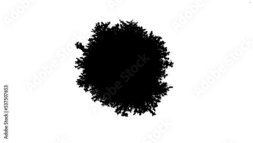 Wallpaper Mural Ink drops in white background Torontodigital.ca