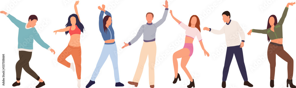 people dancing on white background, isolated vector people dancing on white background, isolated vector