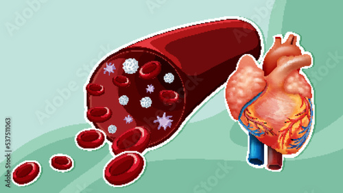 Thumbnail design with blood hemoglobin