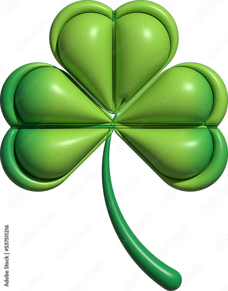 cute 3D lucky clover leaf decoration cute 3D lucky clover leaf decoration