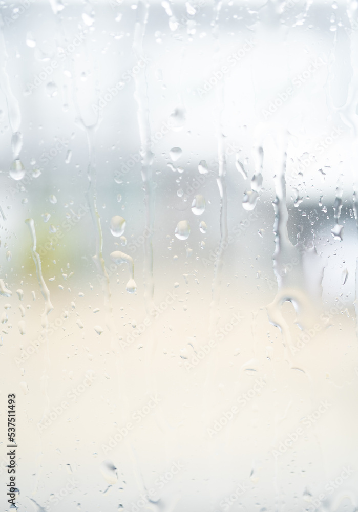 Obraz premium rain drops on window