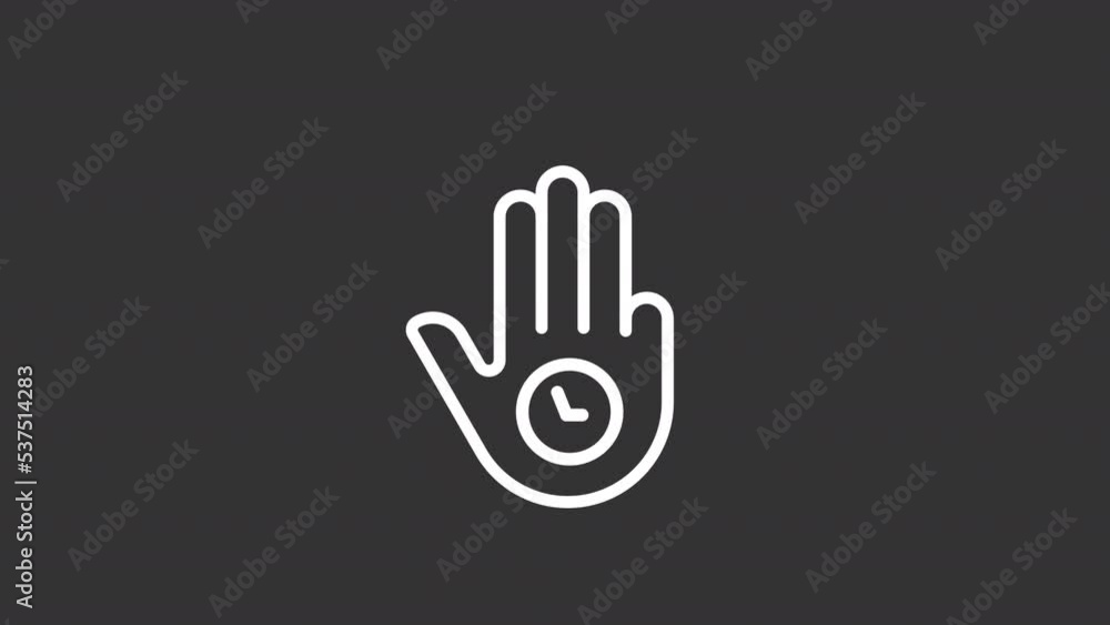 Animated hold white linear icon. Three finger long press. Multi touch. Touchscreen control. Seamless loop HD video with alpha channel on transparent background. Motion graphic design for night mode Animated hold white linear icon. Three finger long press. Multi touch. Touchscreen control. Seamless loop HD video with alpha channel on transparent background. Motion graphic design for night mode