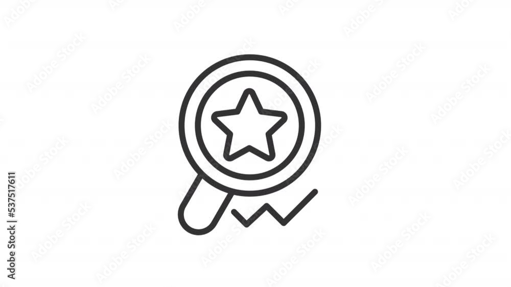 Animated trend search linear icon. Find hot topics. Popular ideas. Marketing research. Seamless loop HD video with alpha channel on transparent background. Outline motion graphic animation Animated trend search linear icon. Find hot topics. Popular ideas. Marketing research. Seamless loop HD video with alpha channel on transparent background. Outline motion graphic animation