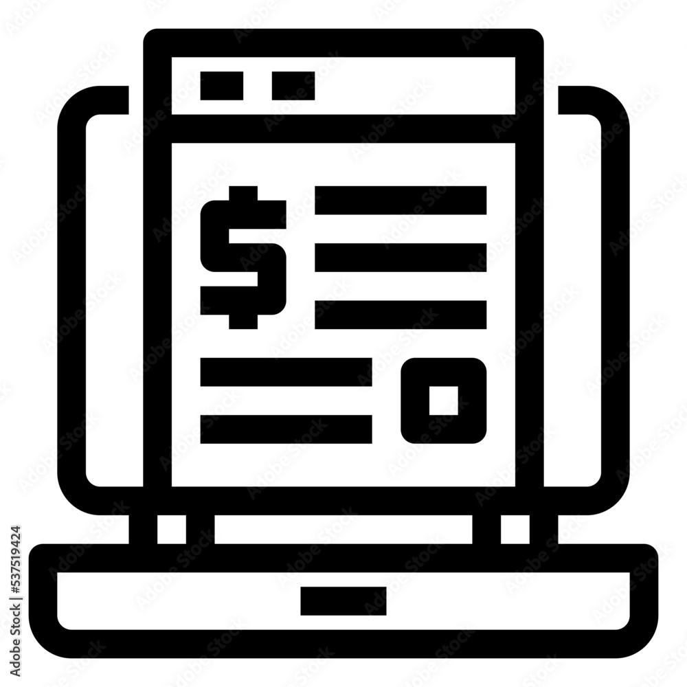 Icon Subscription Model With Style Outline Icon Subscription Model With Style Outline