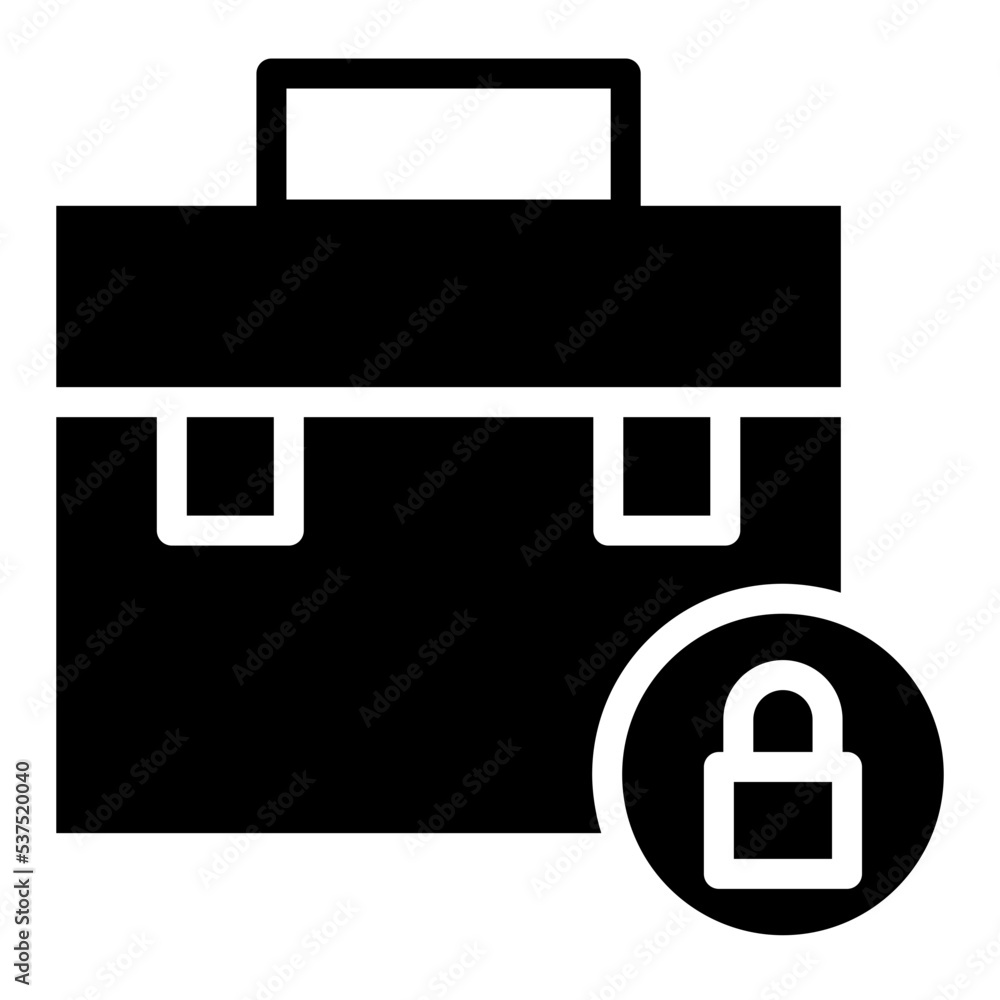 briefcase security icon