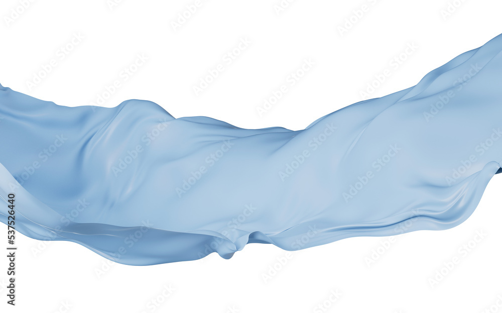 Flowing blue cloth background, 3d rendering. Flowing blue cloth background, 3d rendering.