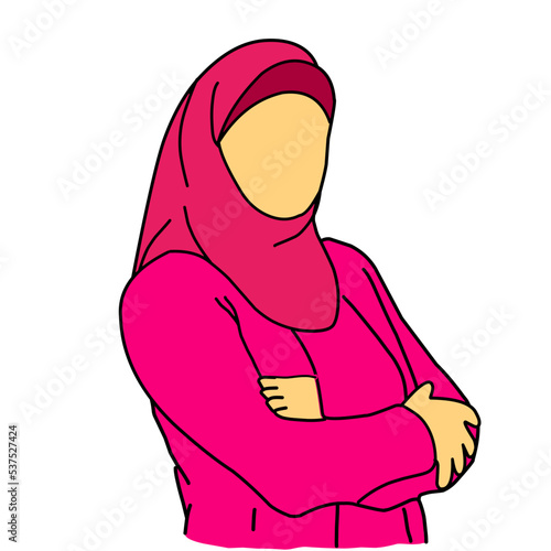 faceless female teacher illustration