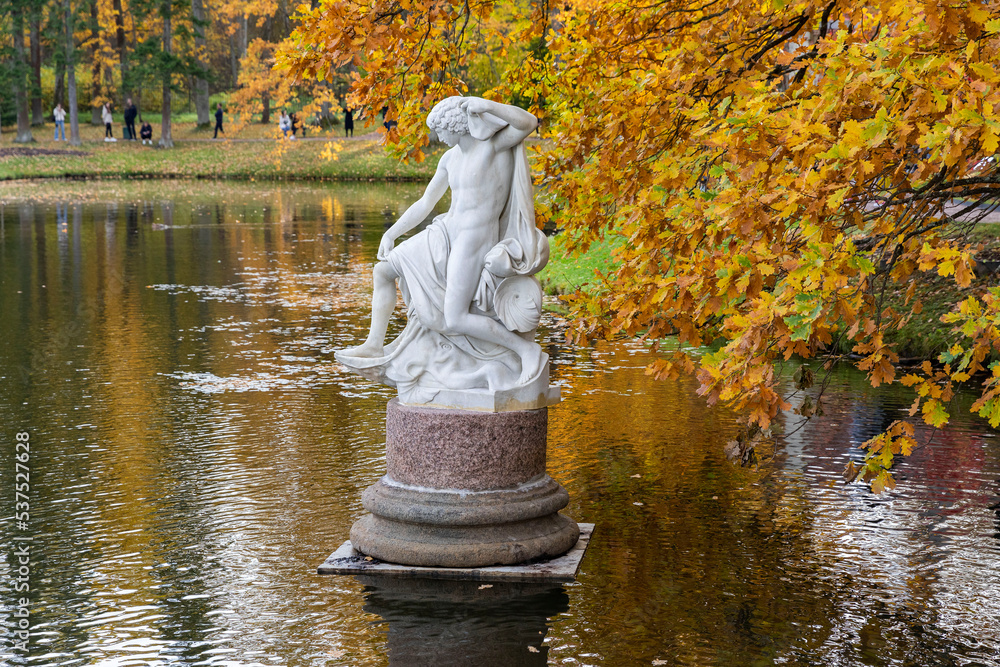 Russia. Saint-Petersburg. Oranienbaum Palace and Park Ensemble. Sculpture of Iron.
