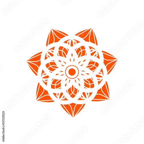 asian circle flower pattern. Ornamental round pattern. Round Pattern Mandala. Round backgrounds for the greeting cards, invitation, tattoo template, business style, cards or else. Vector illustration