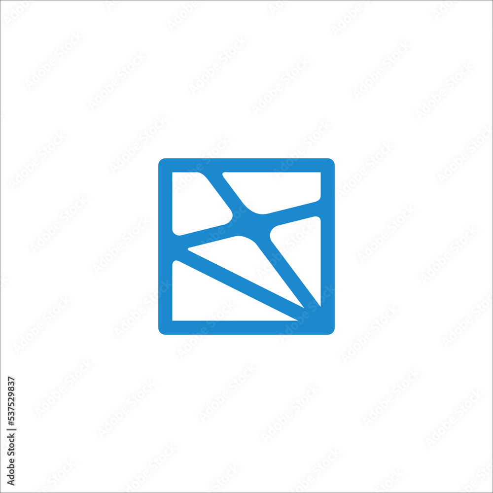 square circuit board logo design vector sign square circuit board logo design vector sign