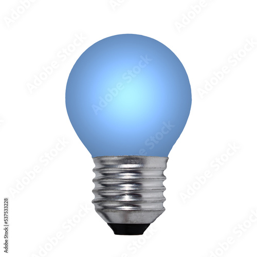 Blue bulb E27 photo