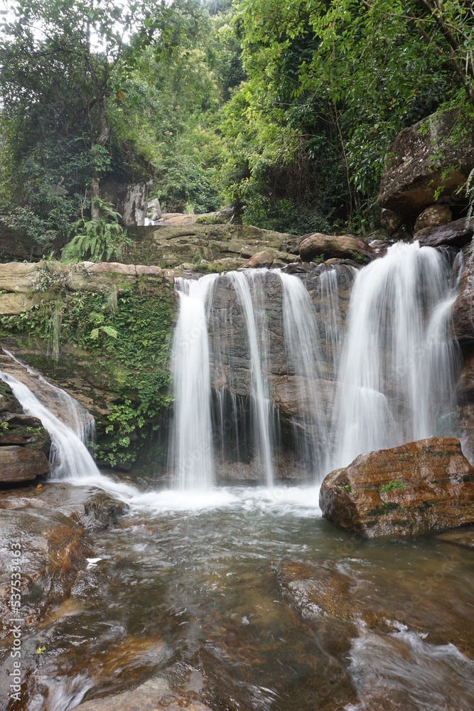 Fototapeta premium waterfall in the woods long exposure 