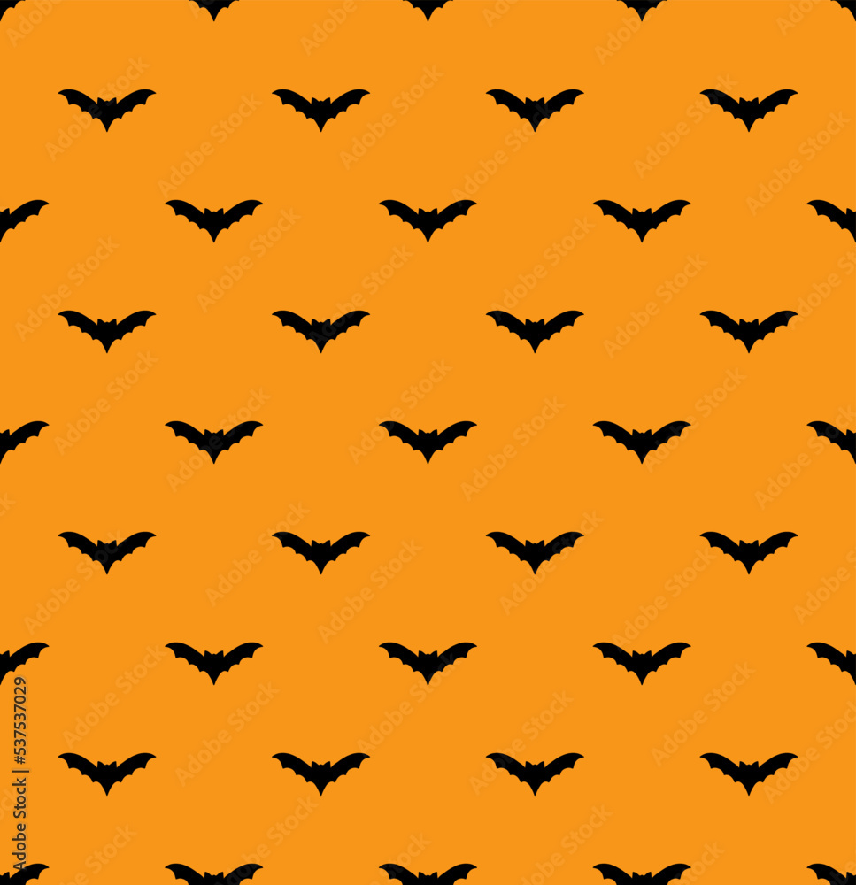 Fototapeta premium Vector abstract seamless cute halloween pattern.