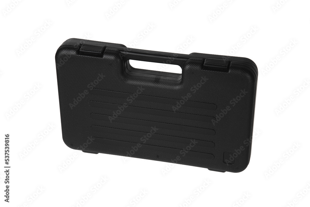 A set for cleaning weapons in a black case isolate on a white back. Weapon care tools. A set for cleaning weapons in a black case isolate on a white back. Weapon care tools.