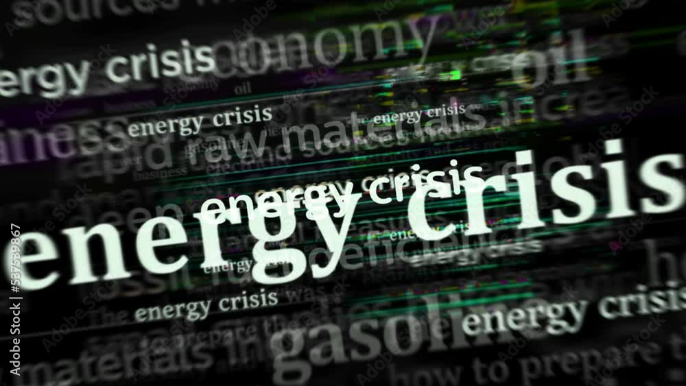 Headline news across international media with Energy crisis, rising heating prices and energetic problem. Abstract concept of news titles on noise displays loop. TV glitch effect seamless and looped. Headline news across international media with Energy crisis, rising heating prices and energetic problem. Abstract concept of news titles on noise displays loop. TV glitch effect seamless and looped.
