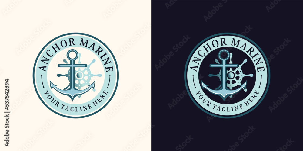 anchor logo design for sailor icon with creative concept Premium Vector anchor logo design for sailor icon with creative concept Premium Vector