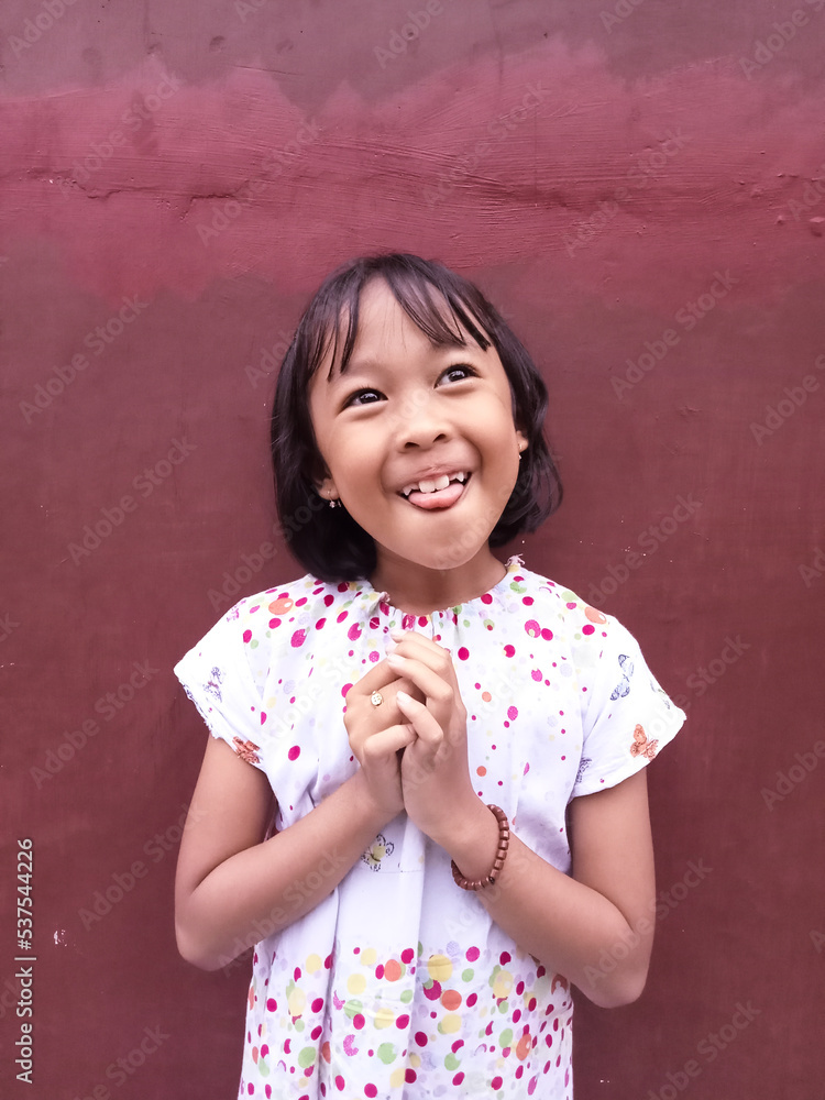 Portrait of nice-looking attractive lovely sweet curious cheerful cheery smart clever little girl creating new idea solution fantasize isolated dark color background Portrait of nice-looking attractive lovely sweet curious cheerful cheery smart clever little girl creating new idea solution fantasize isolated dark color background