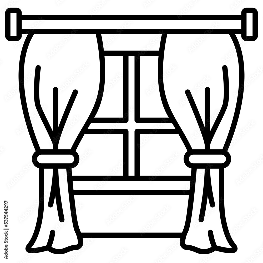 curtains icon curtains icon