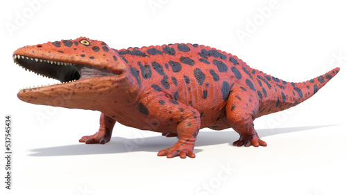3d rendered dinosaur illustration of the Eryops © Sebastian Kaulitzki