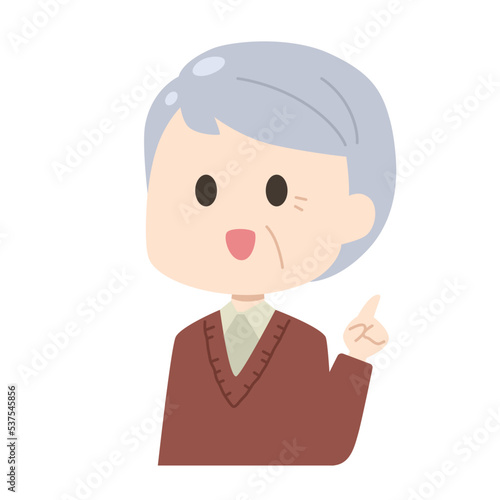 高齢男性　イラスト