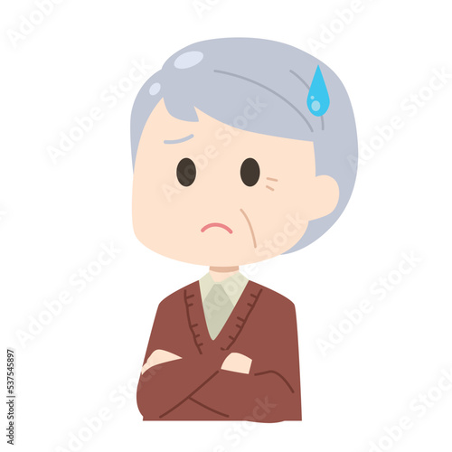 高齢男性　イラスト