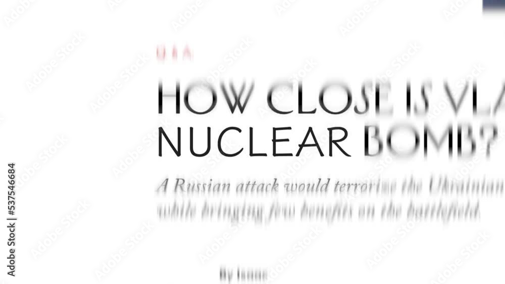 Mention of nuclear war in media headlines. Frequently changing global threats in electronic publications. The threat of world war. Nuclear terrorism Mention of nuclear war in media headlines. Frequently changing global threats in electronic publications. The threat of world war. Nuclear terrorism