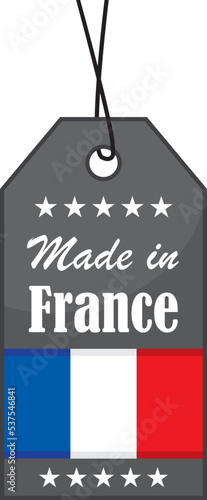 Obraz na płótnie Made in France. French label. Vector icon. w salonie