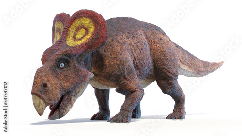 3d rendered dinosaur illustration of the Protoceratops photo