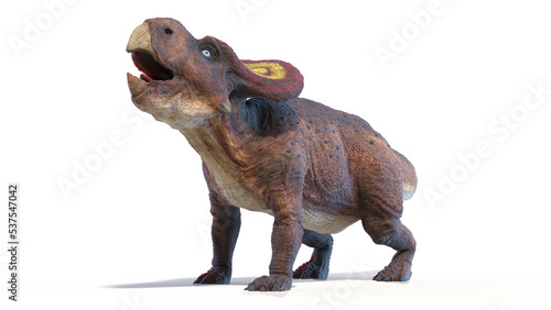 3d rendered dinosaur illustration of the Protoceratops © Sebastian Kaulitzki