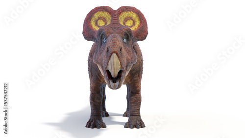 3d rendered dinosaur illustration of the Protoceratops