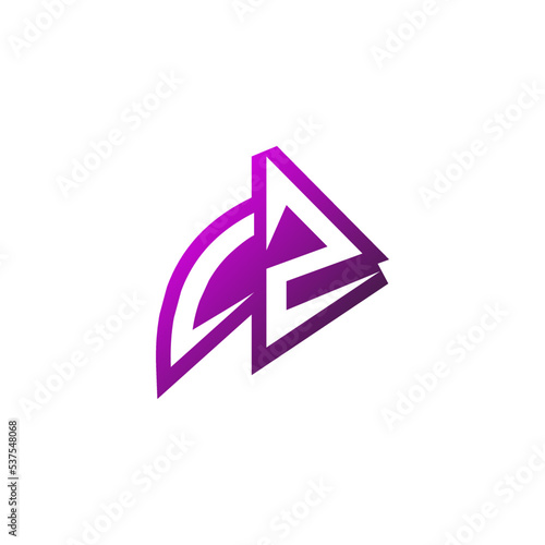 CZ cool logo design esport and gaming concept
