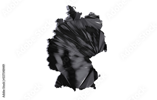 3D map of Germany. Map of G...