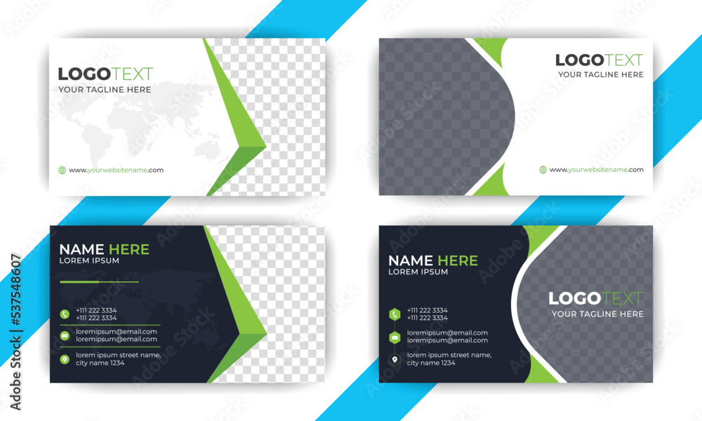 Modern and creative business card design template